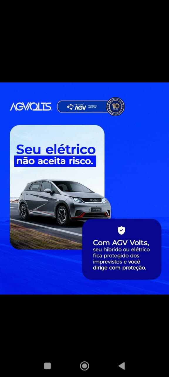 Material AGV Volts para elétrico ou híbrido